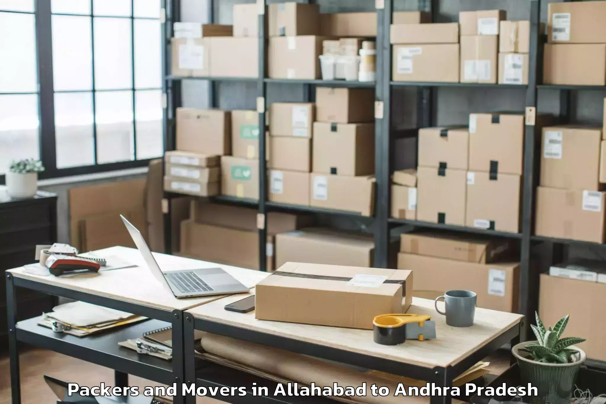 Hassle-Free Allahabad to Pellakuru Packers And Movers